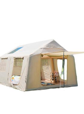 31PSC自.6屋脊充气帐篷5-6人带8天幕营地户外野营动帐星空露营