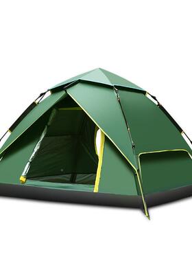 帐篷户外3-4自动双2单LOO人家用防人暴野雨营野外加厚防雨露营人