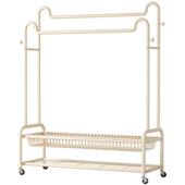 衣物帽架落地衣架卧室内家用晾架简易衣服收衣纳置架双衣落地可移