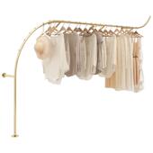 服装 修货架陈 落简地上墙衣架约杆子女装 店挂展示架壁挂式 36139装