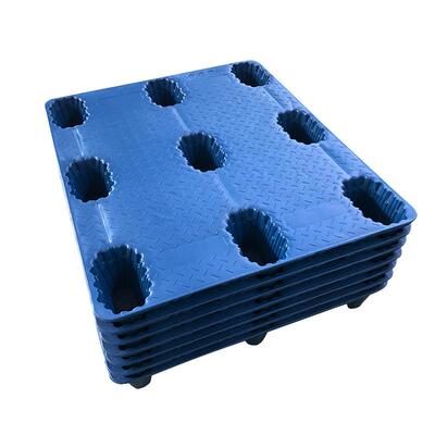 垫11VNI0吹塑盘托塑料九脚平板仓库防潮板承重货叉车托2盘物流板