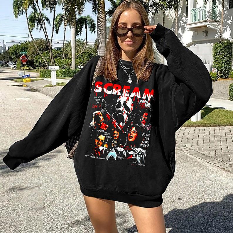 scream halloween tshirt movie -shirt shirt t gift tee for