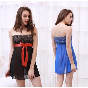 Sexy lingerie black see-through temptation lace wrapped