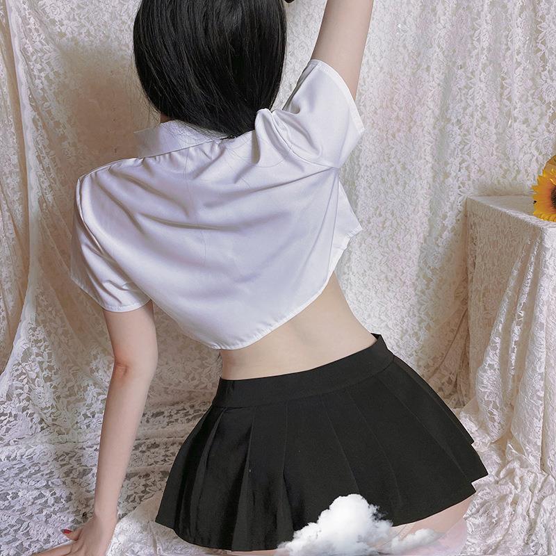 sexy uniform skirt temptation female wear suit shirt role