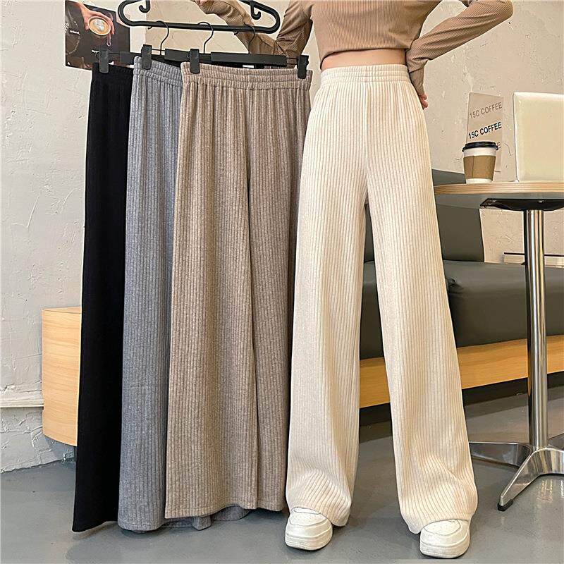 women for trousers slim straight loose pants mopping waist