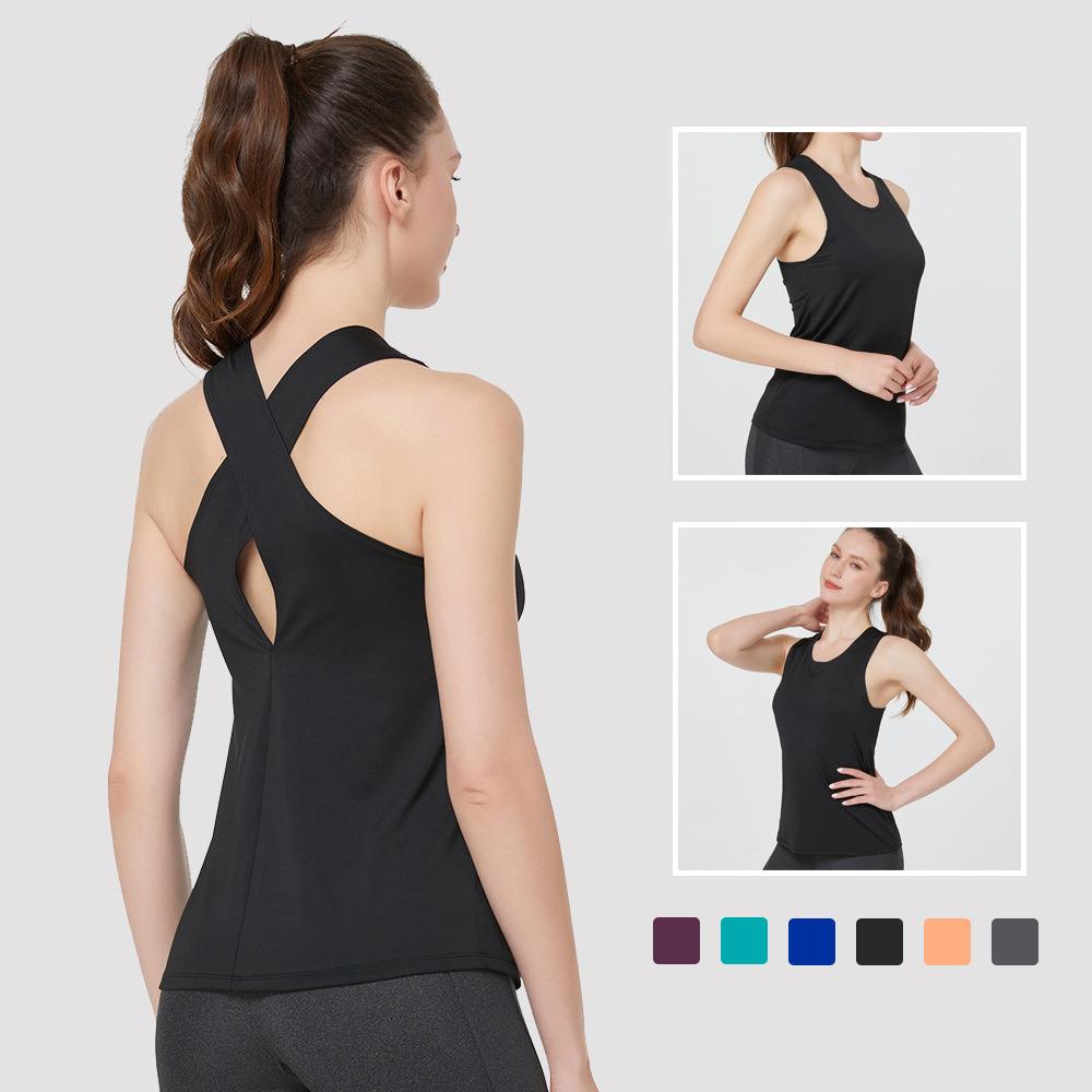 Yoga Pilates vest training suit for women outerwear light