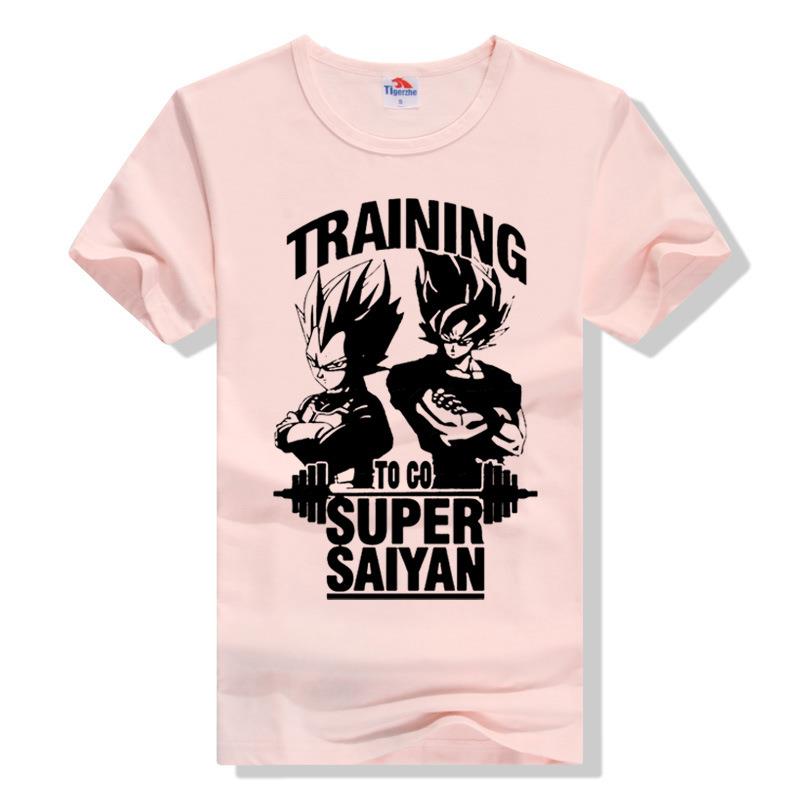 tops mens T-shirt Goku Ball Dragon sleeve short mens