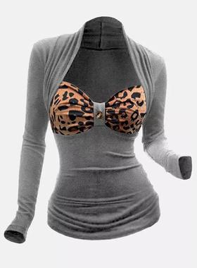 nibber sexy hipster piece women halter bandage leopard