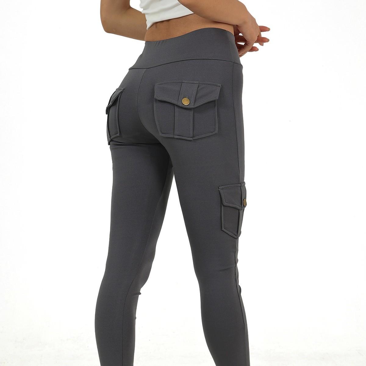 Creative Pocket Workout Fitness Pants Girls Elastic