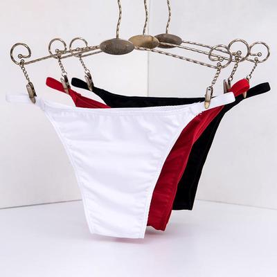Low waist seamless mens thong without pouch sexy and large
