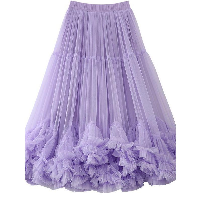 skirt fluffy fashionable design swing large lace mushroom