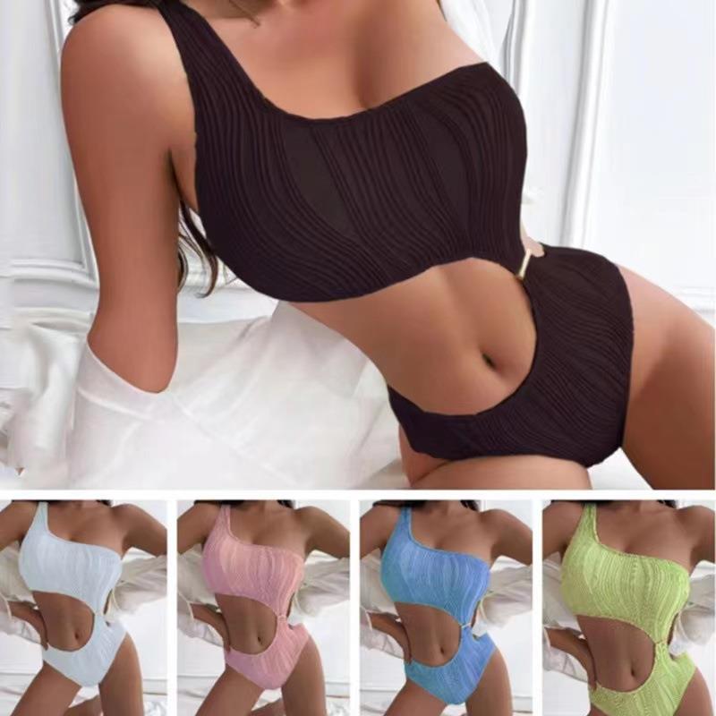 sexy swimsuit split triangle double bikini crossbody