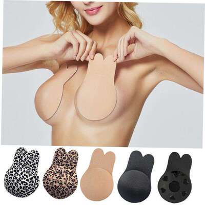 Lift Up Sticky Bra Silicone Strapless Adhesive Nipplecovers0