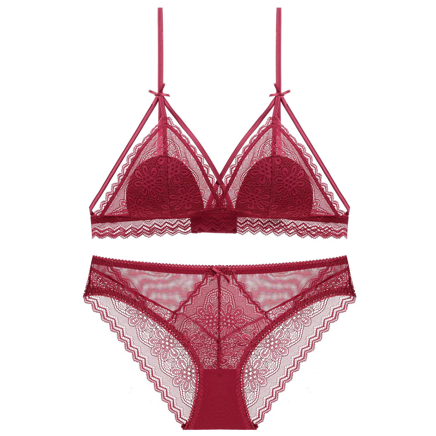 bra underwear womens cup triangle sexy set bra girls thin