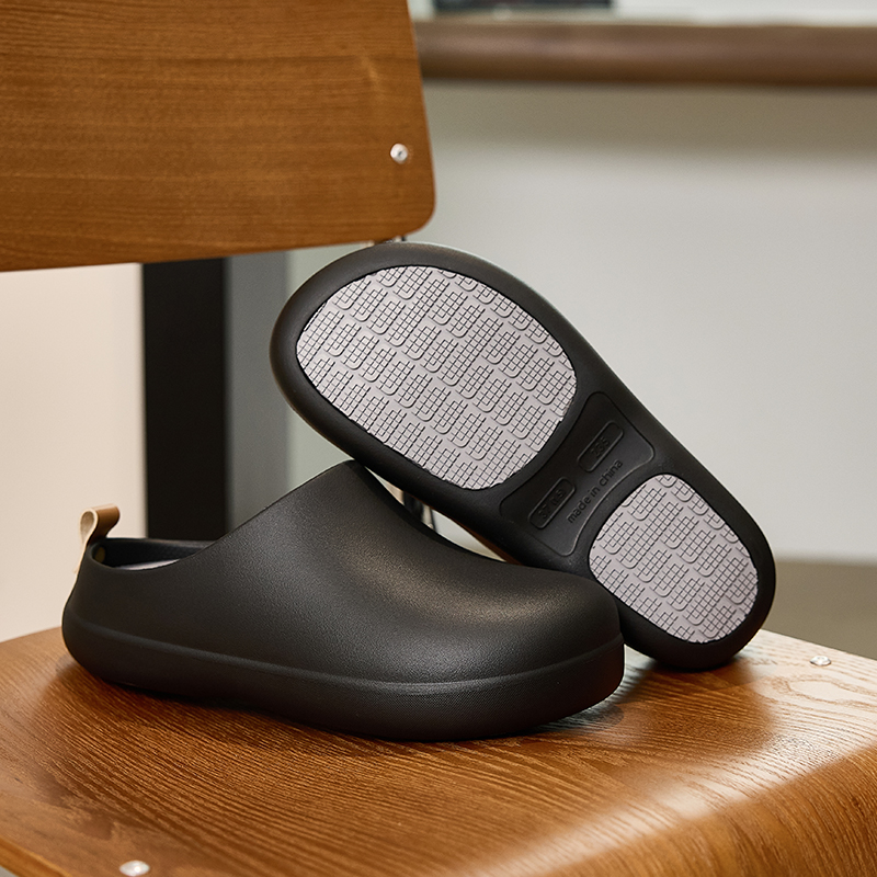 JDOV外穿EVA居家包头拖鞋舒适厚底厨房鞋防滑防水防油休闲工作鞋