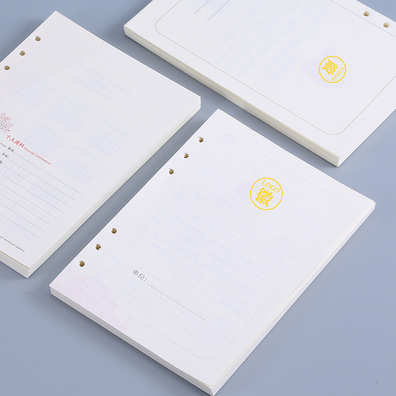 6孔活页替芯a5党员学习笔记本内页b5三会一课党支部党小支党委理论中心组可拆卸9孔替芯工作会议记录本活页本