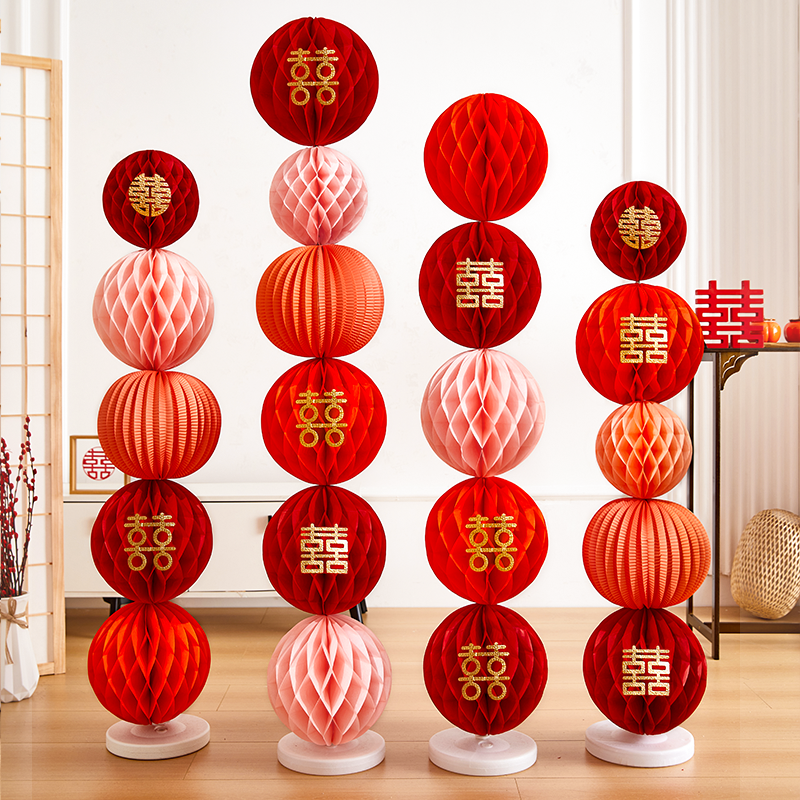 【小紅書爆款】婚房訂婚蜂窩布置