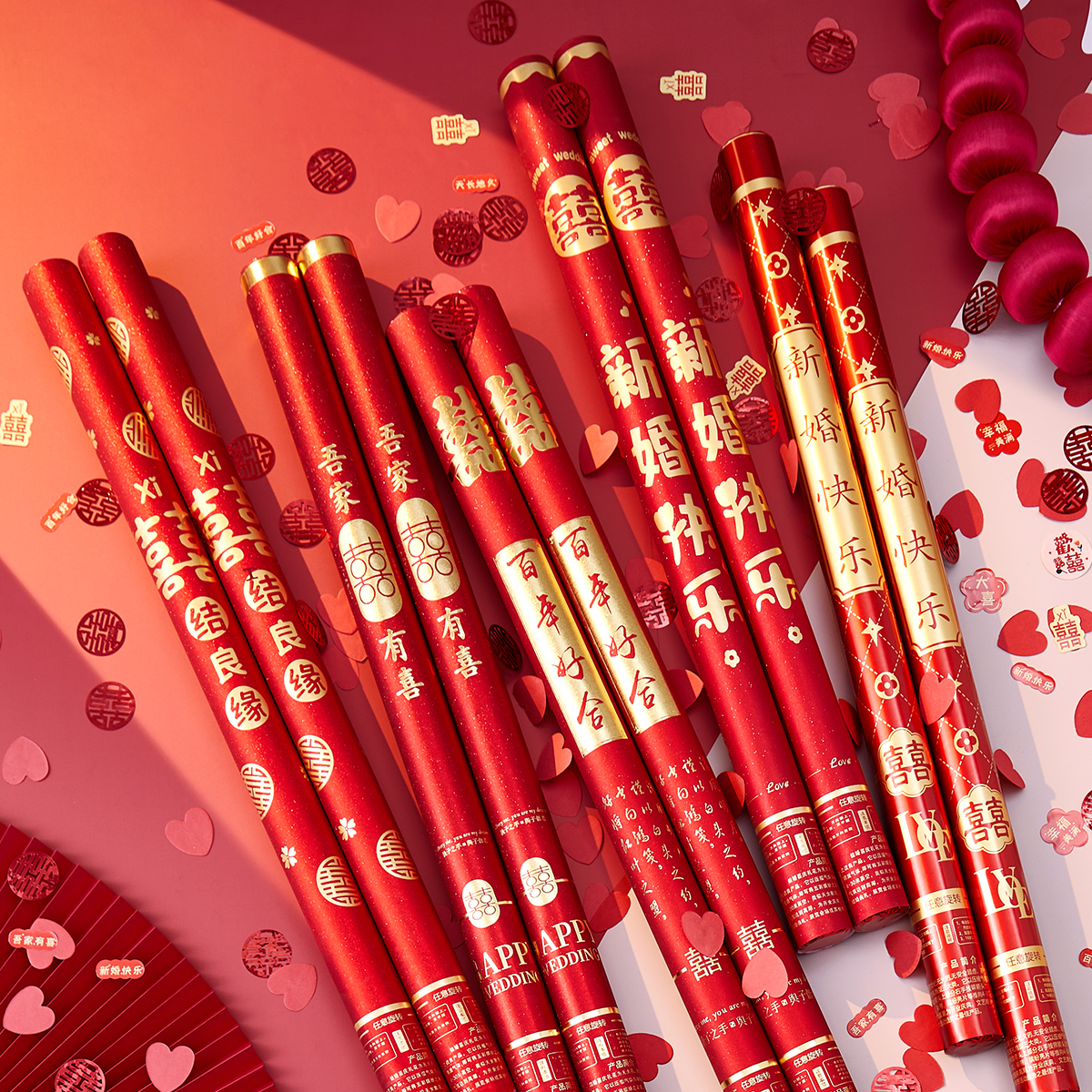 2024新款礼花筒婚礼手持礼炮