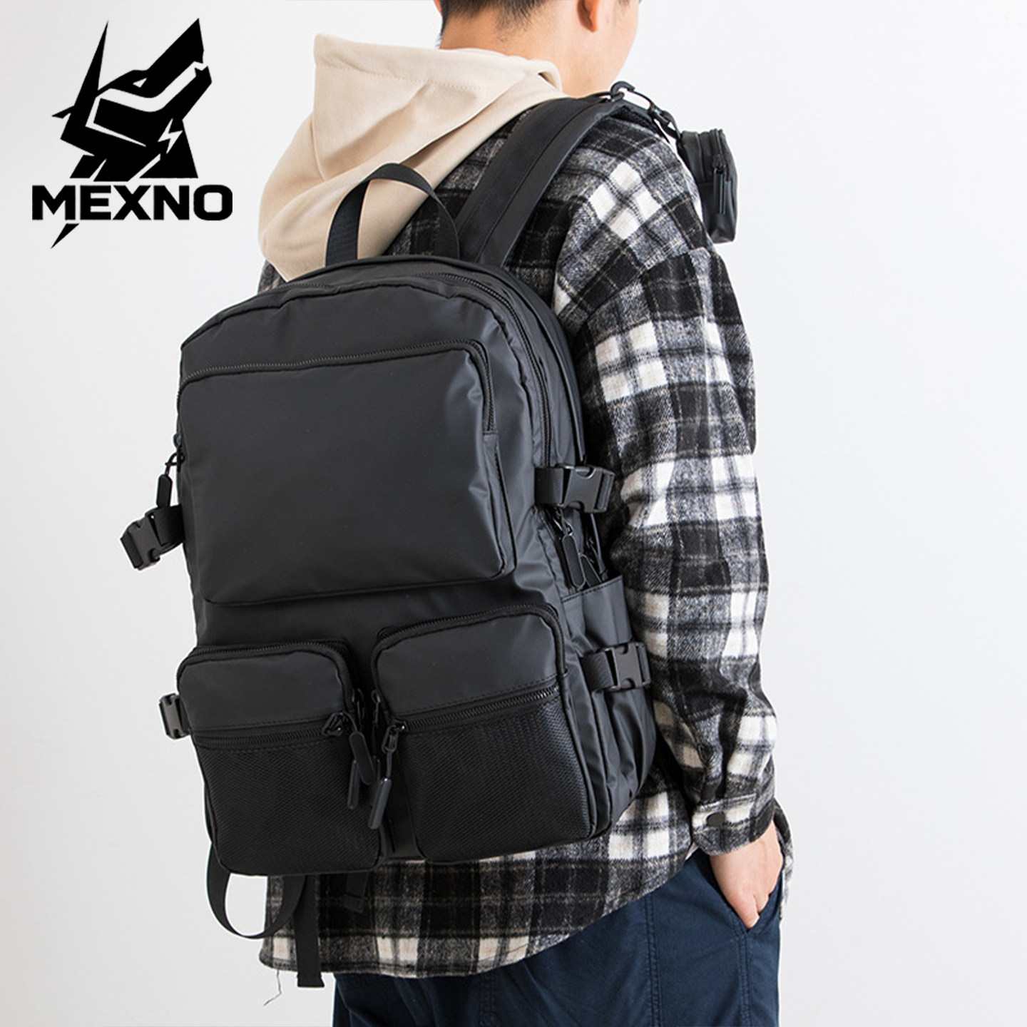 MEXNO男士户外防水大容量双肩包