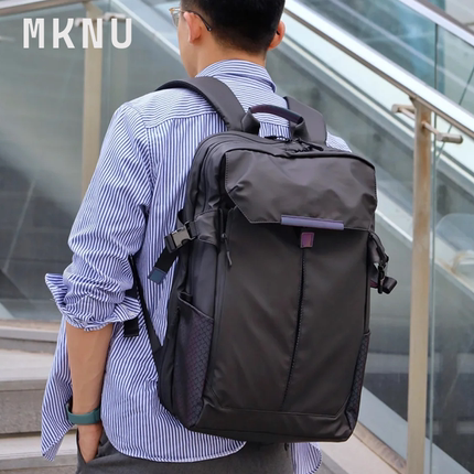 防水男款商务通勤机能双肩包男士大容量旅行登山背包17寸电脑书包