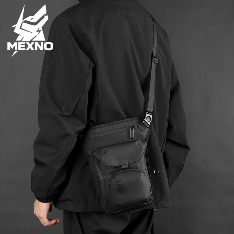 新款骑行包高级感男士斜挎包小包骑行腿包战术机能单肩斜挎防水