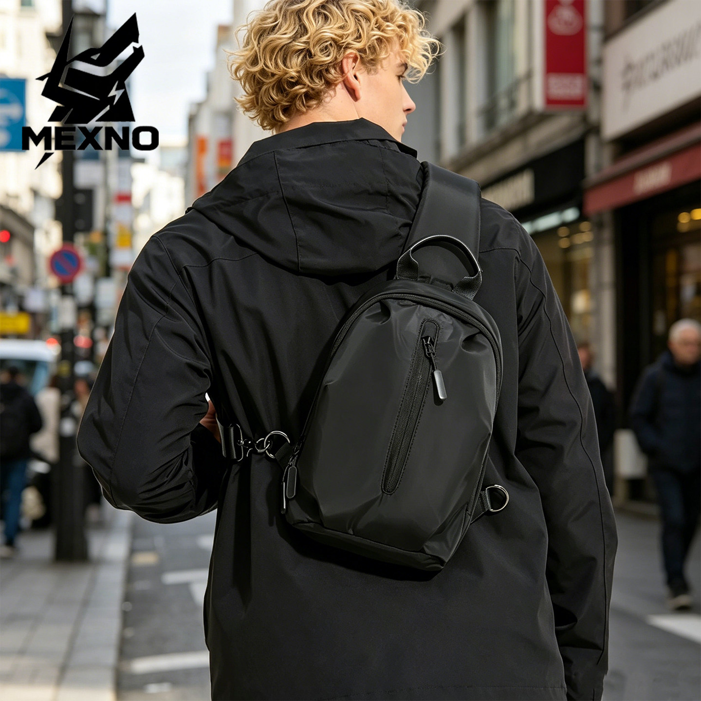 MENXO梅克奴新款休闲单肩斜挎包