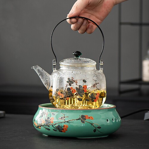 电陶炉煮茶器加厚耐热玻璃煮茶壶