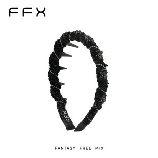 弗弗西FFX细闪璀璨丝绒缠绕齿梳发箍繁星之夜发卡洗脸后戴式头箍