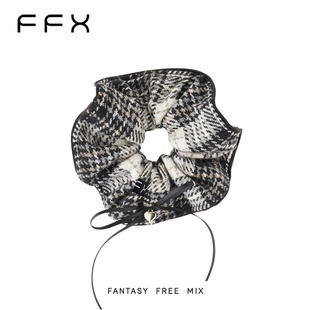 FFX弗弗西FFX【时光】大肠发圈女韩系褶皱黑色发圈女慵懒风高级感