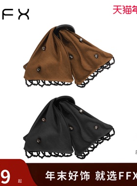 弗弗西FFX[蝶影]高级感手工水晶蕾丝优雅抓夹赫本风蝴蝶结发饰品