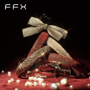 FFX弗弗西财阀千金满钻轻奢红色发箍女款 高颅顶新年发饰过年头饰
