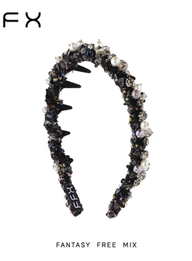 弗弗西FFX[黛影]高颅顶小香风百搭精致优雅齿梳发箍洗脸发卡头箍