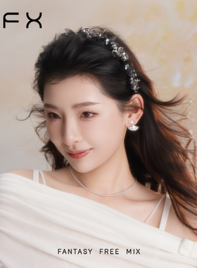 FFX弗弗西【轻吟蝶舞】黑色发箍头箍头饰水晶立体蝴蝶女高级轻奢