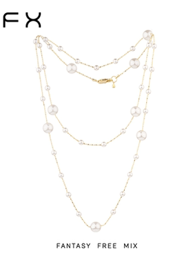 弗弗西FFX【破碎珍珠】温柔高级大气多功能链