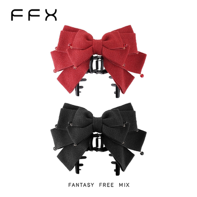 FFX灵蝶幻梦细闪蝴蝶结抓夹女