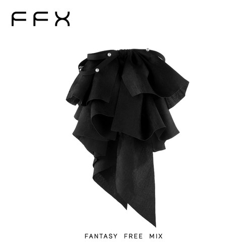 【草莓粉丝专享】FFX【月光华尔兹】高级细闪蓬松高光珍珠马尾抓