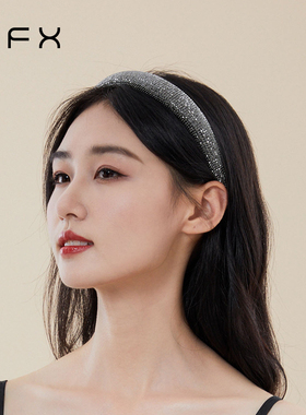 弗弗西FFX满钻发箍女[财阀千金]高颅顶水钻发饰日常外戴压发头箍