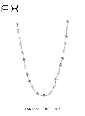 弗弗西FFX时尚设计感百搭珍珠毛衣项链长款女[天鹅湖]高级感配饰