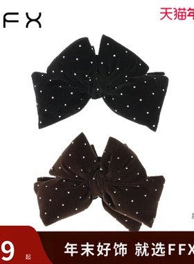 弗弗西FFX【繁星点点】波点蝴蝶结温柔氛围感抓夹女2025新款发夹