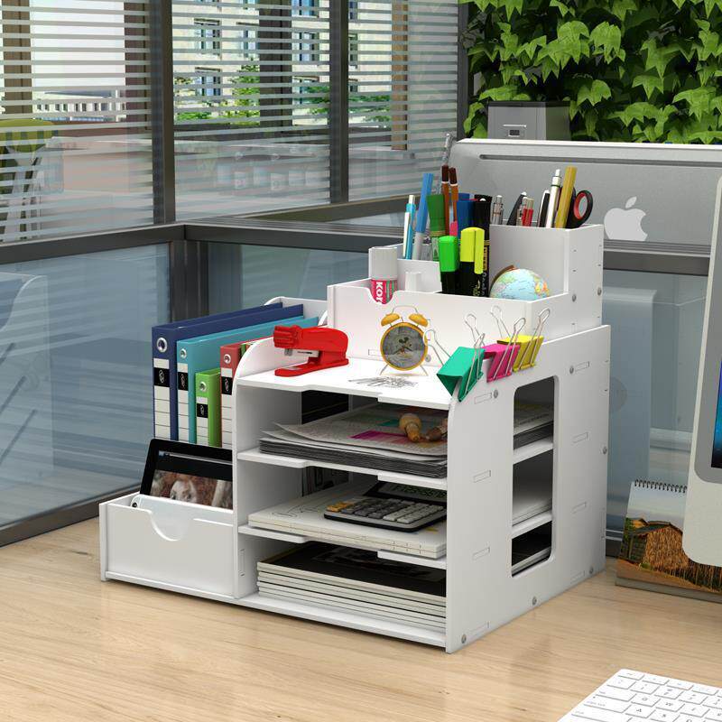 新品 加厚文件架办公室桌面置物架办公用品大全资料架文件夹收纳