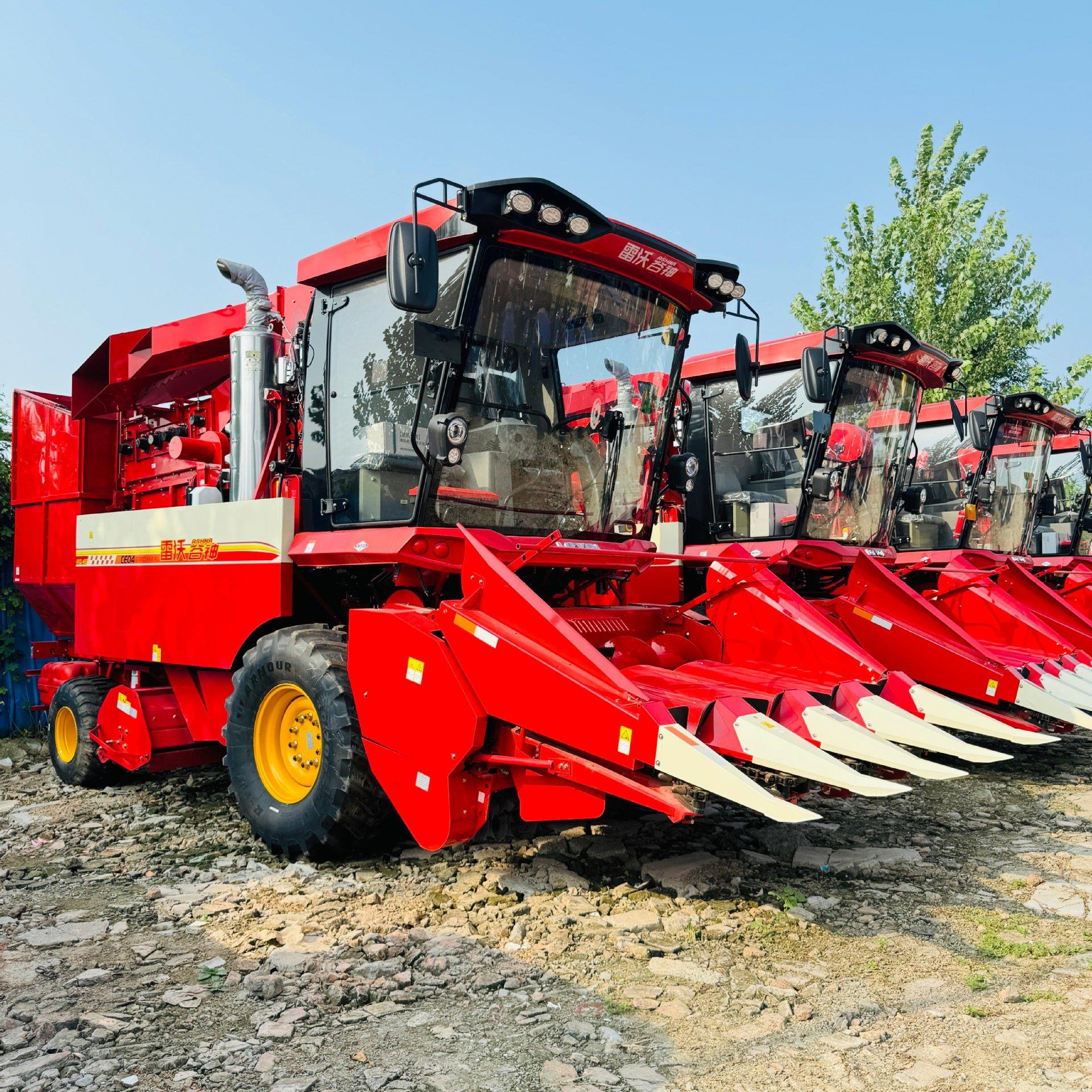 雷沃谷神CE04轮式自动装袋大豆收割农用机厂家直销稻麦联合收割机