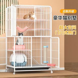 成年猫笼子三层超大号猫别墅家用猫咪笼猫舍小型幼猫笼宠物柜