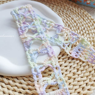 夏季镂空钩花发带成品手工编织材料包送女友闺蜜礼物手钩蝴蝶发带