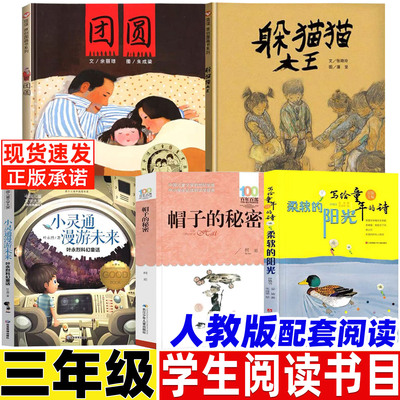 躲猫猫大王三年级必读课外书绘本故事书明天出版社夏洛的网团圆小灵通漫游未来帽子的秘密柔软的阳光人教版人民教育出版社推荐阅读
