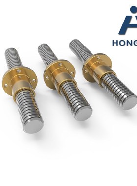 304不锈钢梯形丝杆黄铜螺母T型丝杆梯形螺杆Tr16Tr20Tr2U5Tr32Tr4