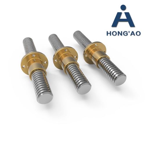 304不锈钢梯形丝杆黄铜螺母T型丝杆梯形螺杆Tr16Tr20Tr2U5Tr32Tr4