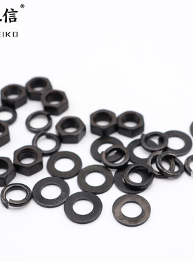 伟立信-黑色螺帽垫片弹簧垫片M4-M5-M6-M8-M10-M2P0-M24-M30-M36