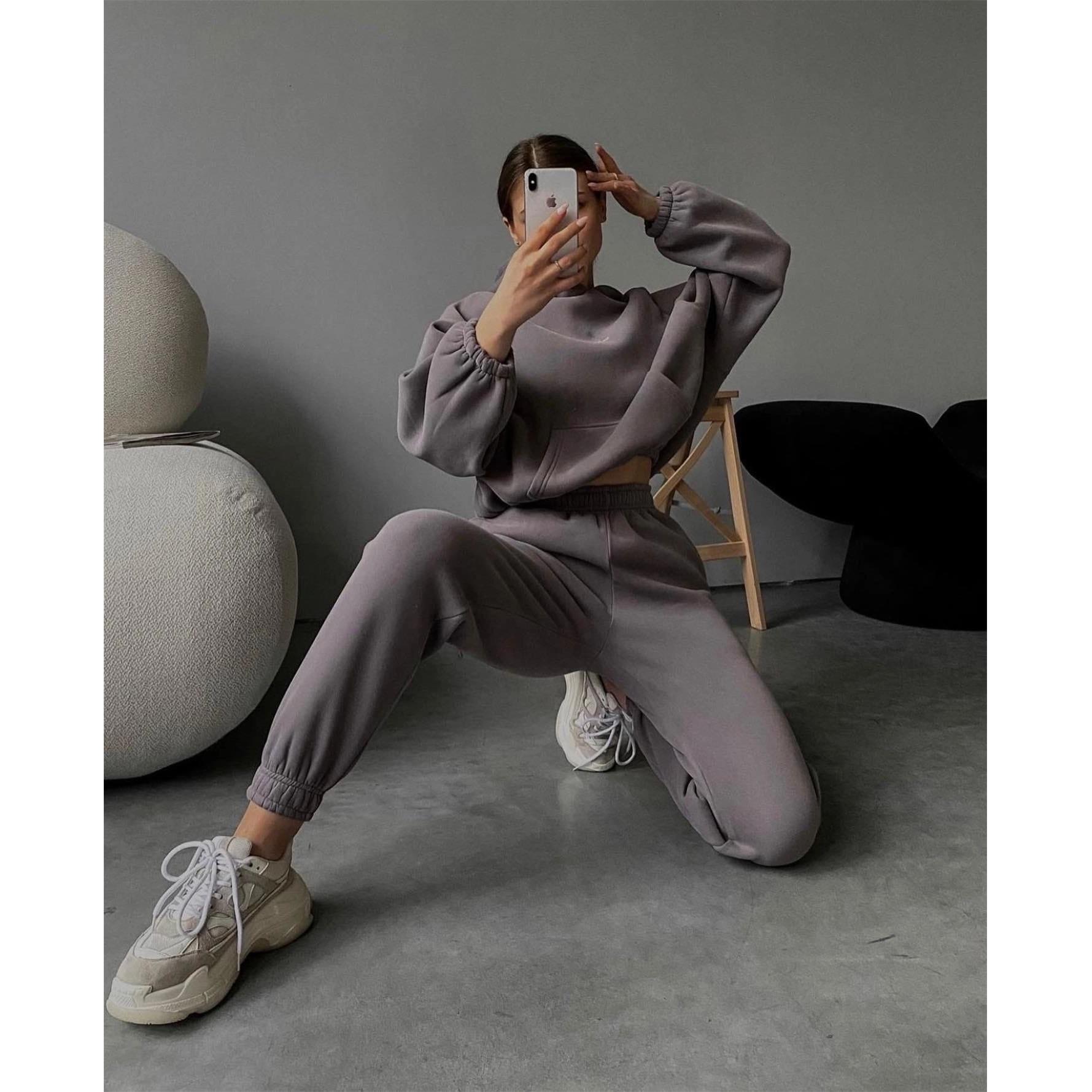 trousers pants pencil waist high sweatshirt drawstring