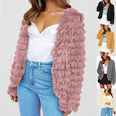 Faux Fur Elegant Coat Faux Fur Warm Women's Clothing