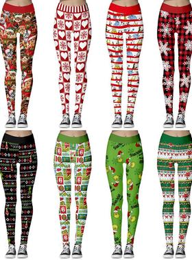 nadanbao christmas holiday party pants women christmas tree